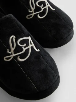 Bestickte LA-Slipper mit Memory-Schaum-Fußbett