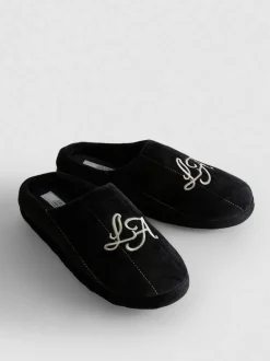 Bestickte LA-Slipper mit Memory-Schaum-Fußbett