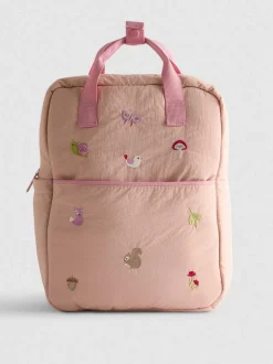 Bestickter, gepolsterter Rucksack