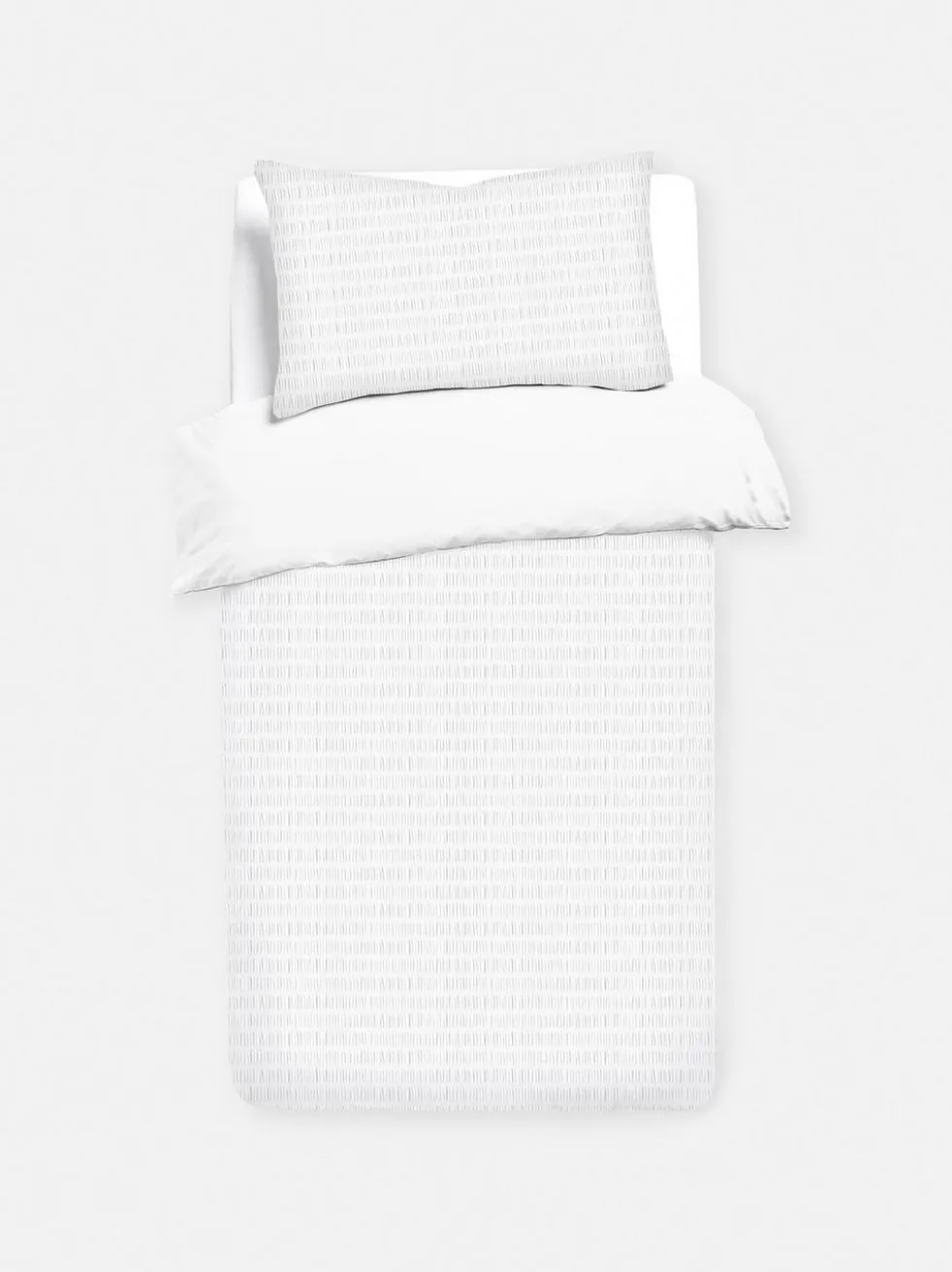 Bettwäscheset aus Seersucker, Einzelbett