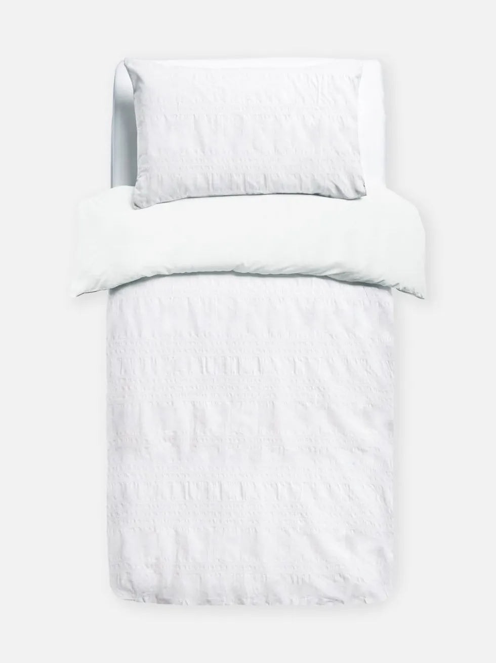 Bettwäscheset aus Seersucker, Einzelbett