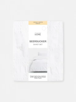 Bettwäscheset aus Seersucker, Einzelbett