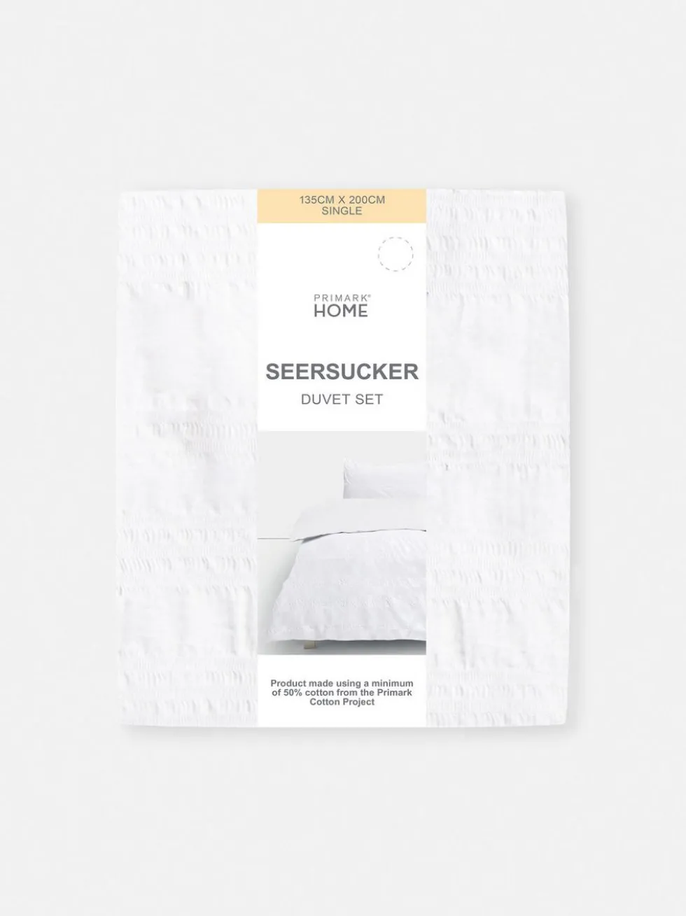 Bettwäscheset aus Seersucker, Einzelbett