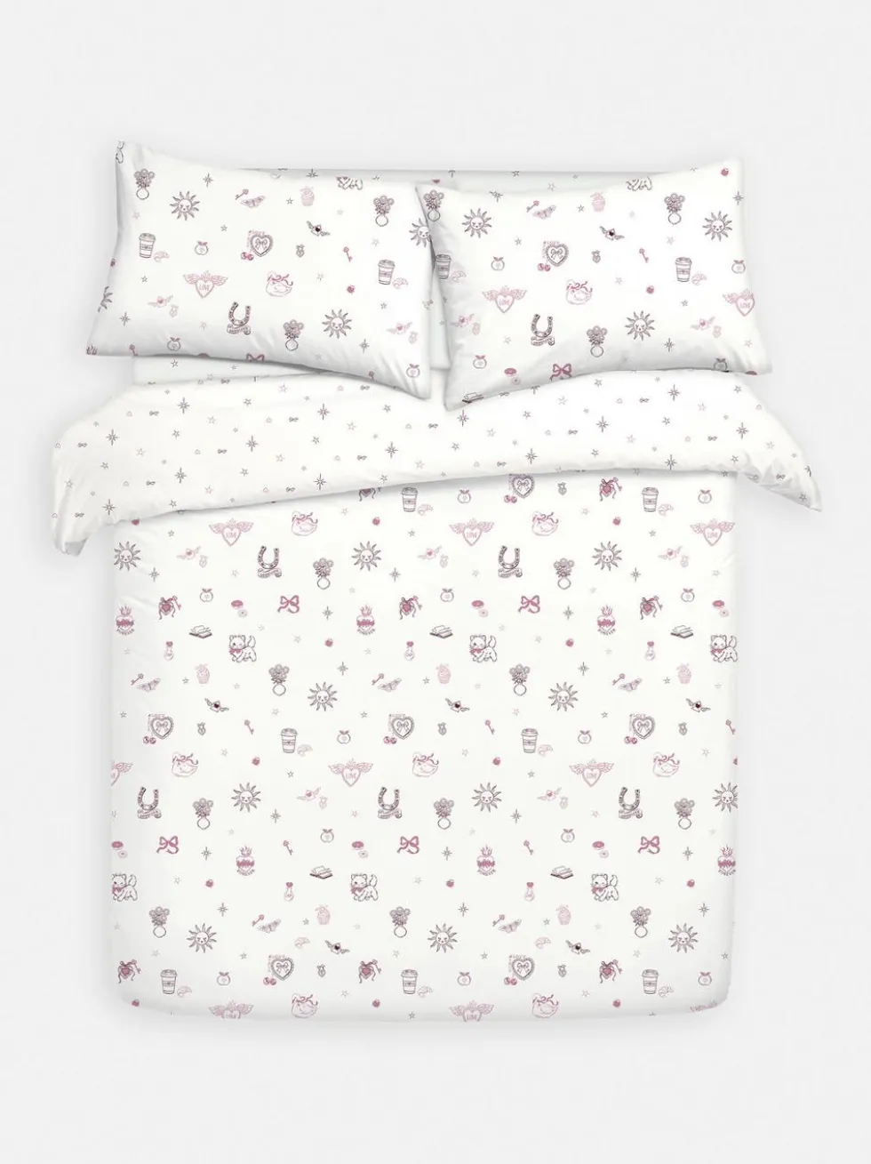 Bettwäscheset mit Katzenmotiv, Kingsize