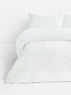 Bettwäscheset mit strukturiertem Waffelmuster, Doppelbett