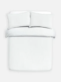 Bettwäscheset mit strukturiertem Waffelmuster, Doppelbett