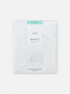 Bettwäscheset mit Waffelstruktur, Kingsize