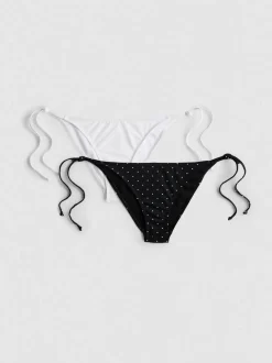 Bikinihosen zum seitlichen Binden, 2er-Pack
