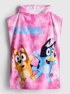 „Bluey“ Frottee-Poncho mit Kapuze