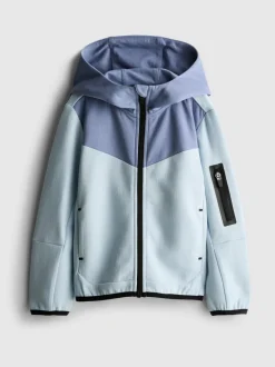 Bonded-Hoodie mit Reißverschluss