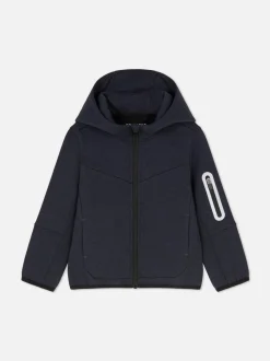 Bonded-Hoodie mit Reißverschluss