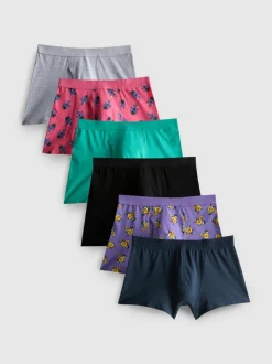 Boxershorts mit Lebensmittelmuster, 5er-Pack