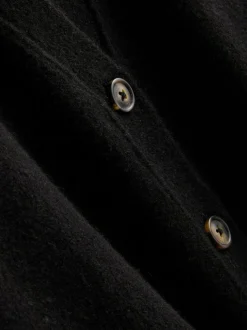 Boyfriend-Cardigan aus Wollgemisch