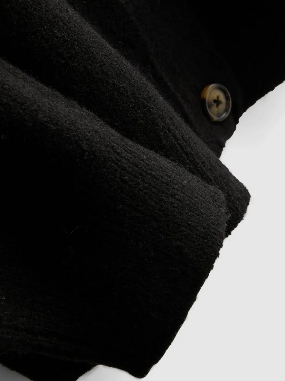 Boyfriend-Cardigan aus Wollgemisch