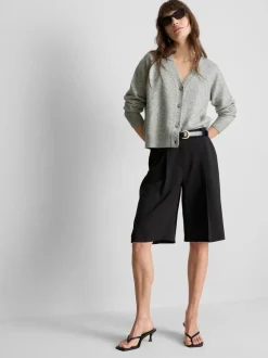 Boyfriend-Cardigan aus Wollgemisch