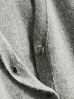 Boyfriend-Cardigan aus Wollgemisch