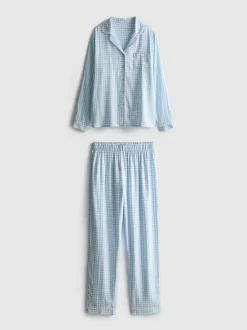 Boyfriend-Schlafanzug aus Twill