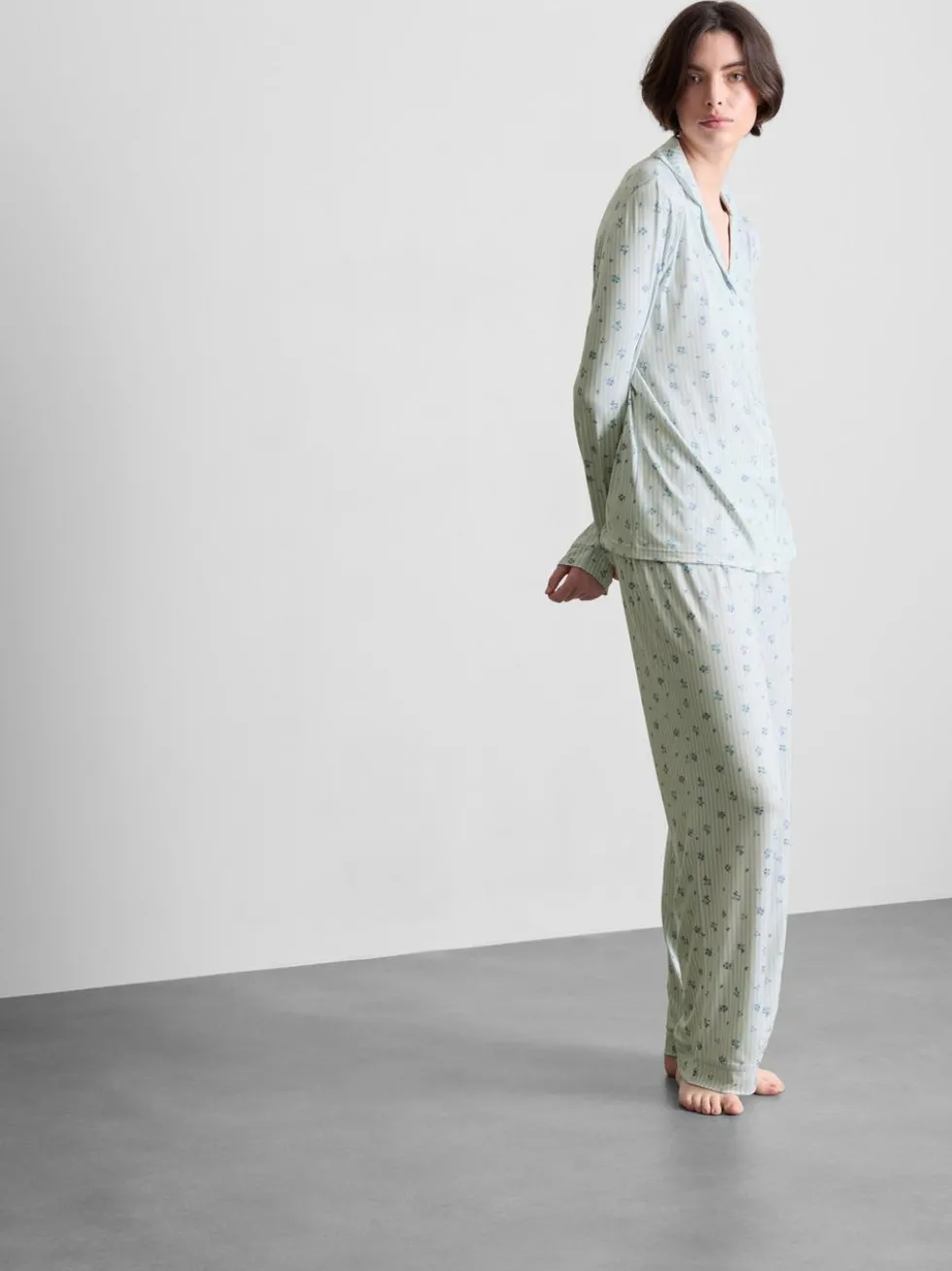 Boyfriend-Schlafanzug mit Print