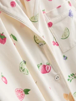 Boyfriend-Schlafanzug mit Print
