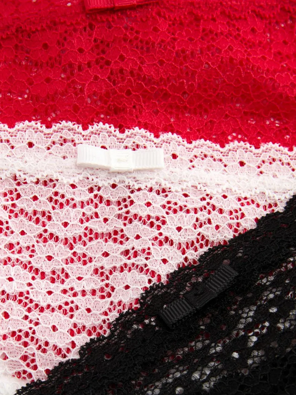 Brazil-Slips mit Spitze, 3er-Pack