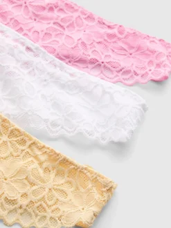 Brazil-Tangas mit Spitze, 3er-Pack