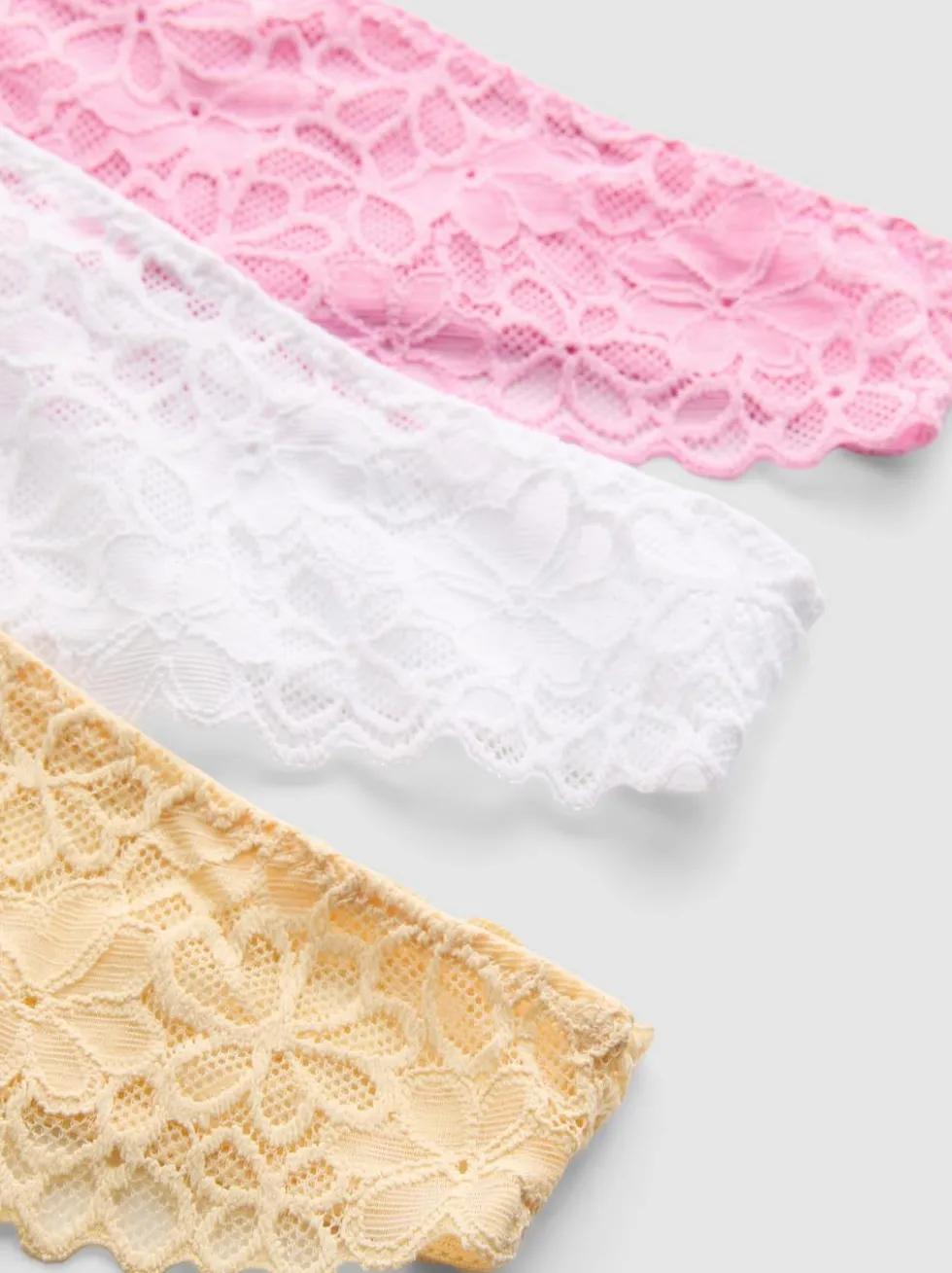 Brazil-Tangas mit Spitze, 3er-Pack