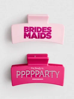 „Bridesmaids“ Haarklammern, 2er-Pack