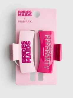 „Bridesmaids“ Haarklammern, 2er-Pack