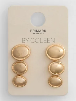 „By Coleen“ Hängeohrringe mit Scheibendesign