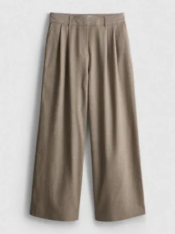 „By Coleen“ Hose mit weitem Bein und Bundfalten