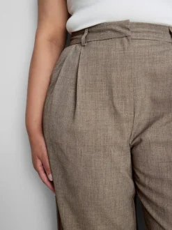 „By Coleen“ Hose mit weitem Bein und Bundfalten