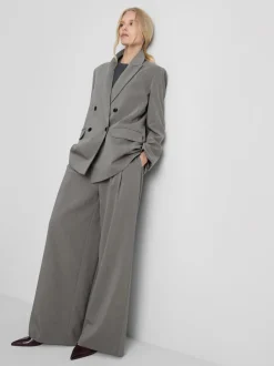 „By Coleen“ Hose mit weitem Bein und Bundfalten