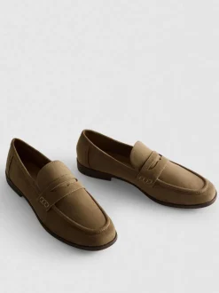„By Coleen“ Pennyloafer in Wildleder-Optik