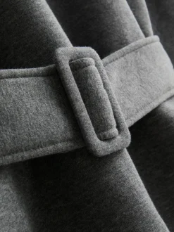 „By Coleen“ Sweatshirt mit hohem Baumwollanteil und Gürtel
