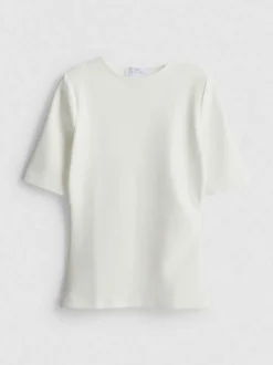 „By Coleen“ T-Shirt mit Raffung und hohem Baumwollanteil