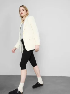 Capri-Leggings mit hohem Baumwollanteil und hohem Bund