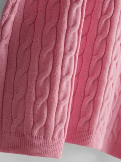 Cardigan mit Zopfmuster