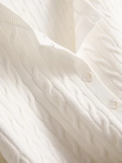 Cardigan mit Zopfmuster