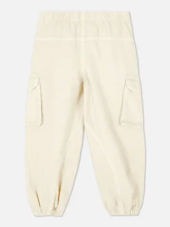 Cargohose mit Bündchen und Kordelzug