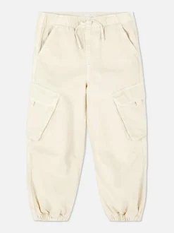 Cargohose mit Bündchen und Kordelzug