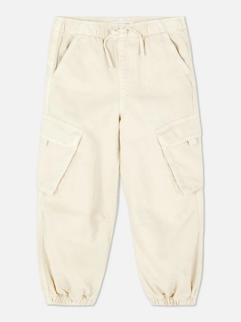 Cargohose mit Bündchen und Kordelzug