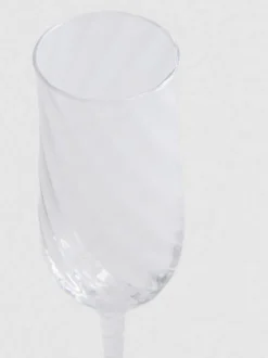 Champagnerglas mit Wirbeldesign