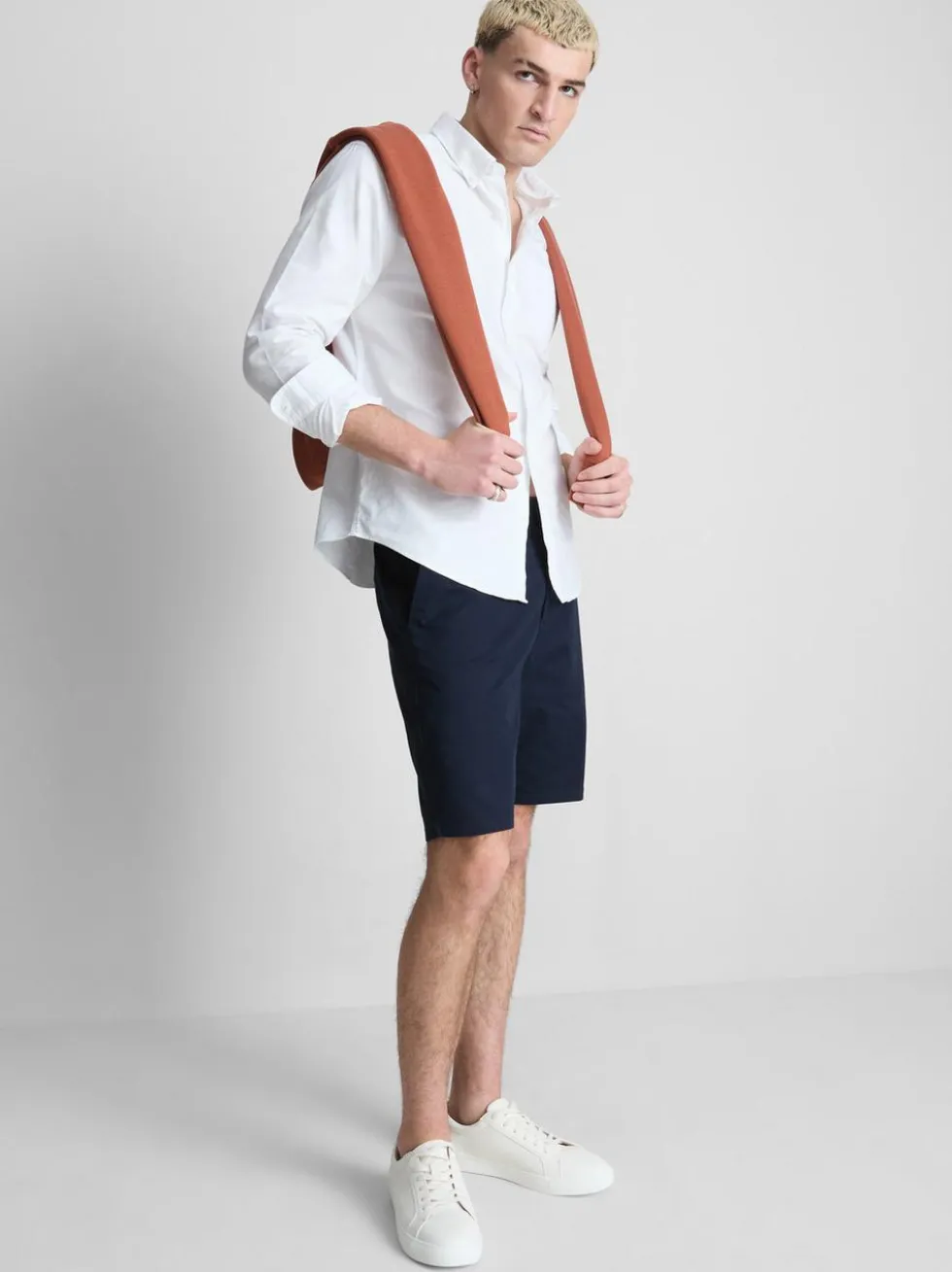 Chinoshorts mit hohem Baumwollanteil