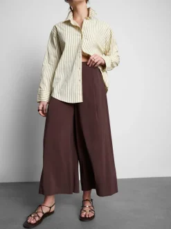 Culotte mit weitem Bein und mittlerer Leibhöhe
