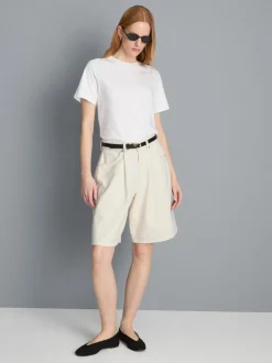 Denim-Bermudashorts aus Baumwolle