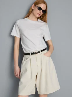 Denim-Bermudashorts aus Baumwolle