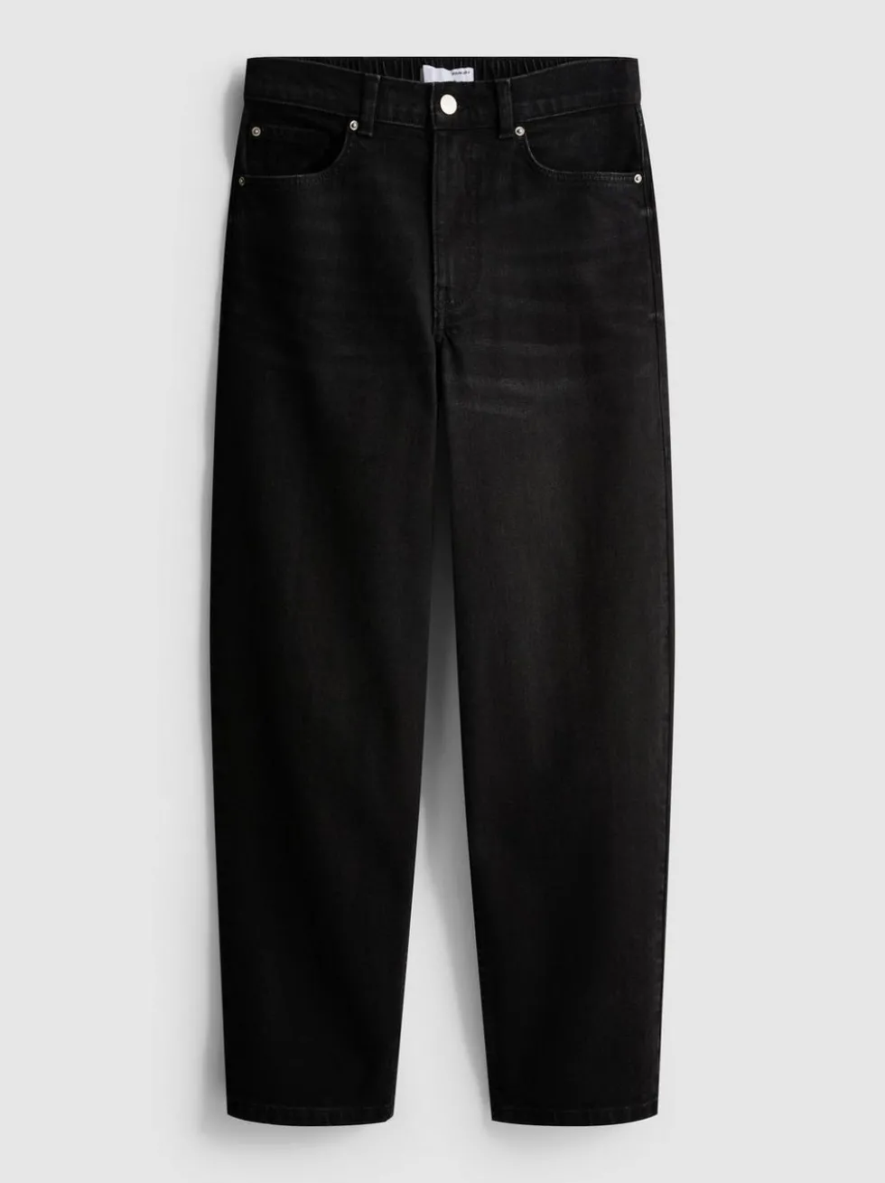 Denim-Jeans mit hohem Bund und konischer Form