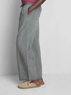 Denim-Jogginghose mit geradem Bein