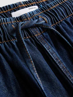 Denim-Jogginghose mit geradem Bein