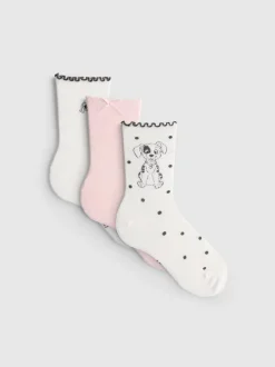 „Disney 101 Dalmatiner“ Crew-Socken aus Baumwollmischung, 3er-Pack